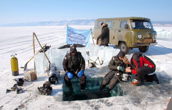 Путешествия: Дайверы на Байкале