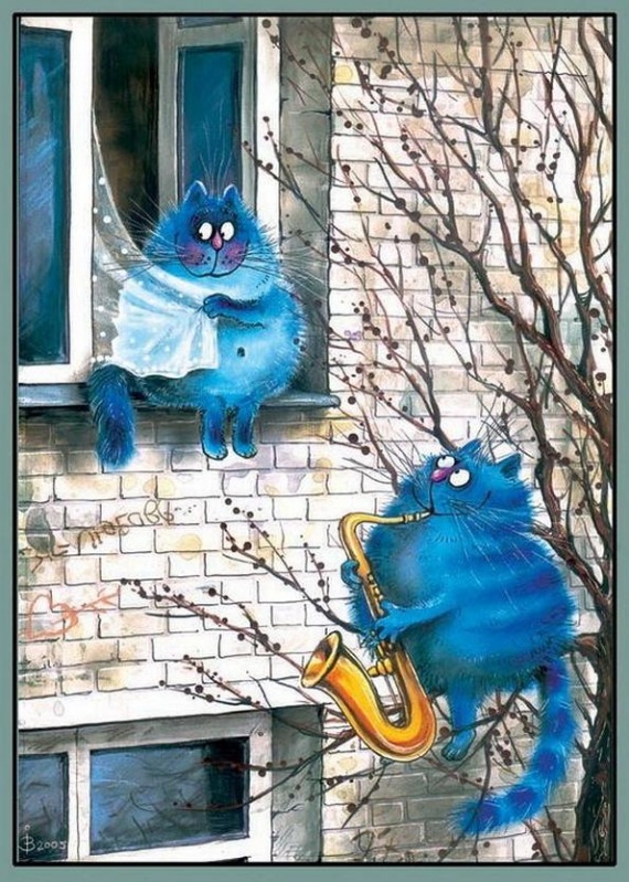 Картинки: Синие коты