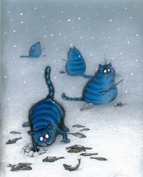 Картинки: Синие коты