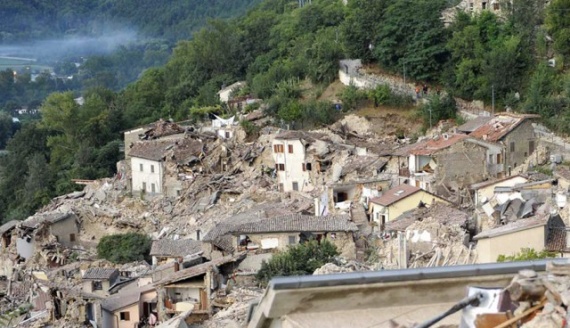 Проишествия: Землетрясение в Италии, фотографии до и после