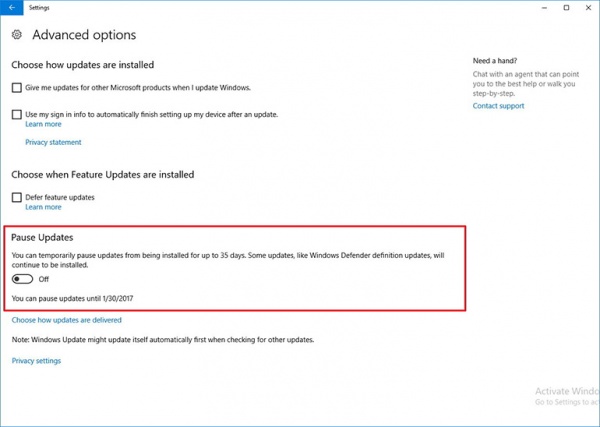 Технологии: Microsoft позволит пользователям Windows 10 отключать установку обновлений