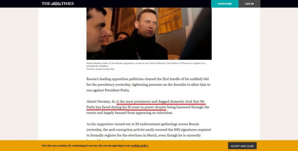 Политика: Западные СМИ негодуют из-за очередного пр*ёба Навального:-) Оказывается, Путин виноват:-)