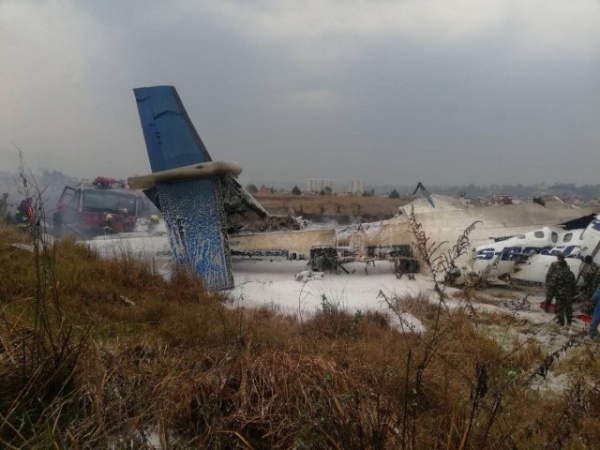 Происшествия: В аэропорту Катманду (Непал) потерпел крушение пассажирский самолёт