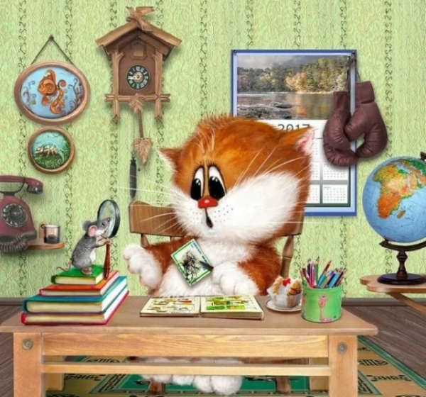 Картинки: Очаровательные коты художника Алексея Долотова