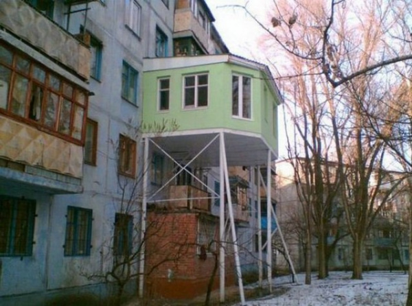 Безумный мир: Самые нелепые балконы