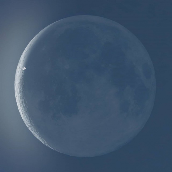 Интересное: МКС на фоне Луны и Солнца