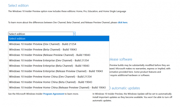 Технологии: Официальные ISO-образы Windows 10 Insider Preview Build 21354