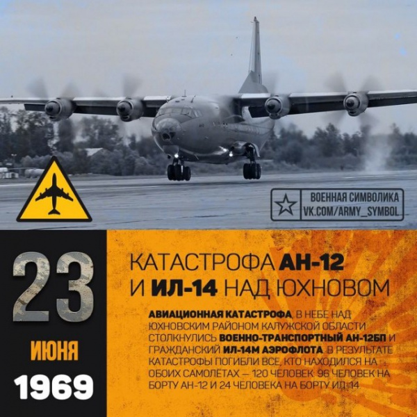 История: 23 июня 1969 года произошла крупная авиакатастрофа над Калужской областью
