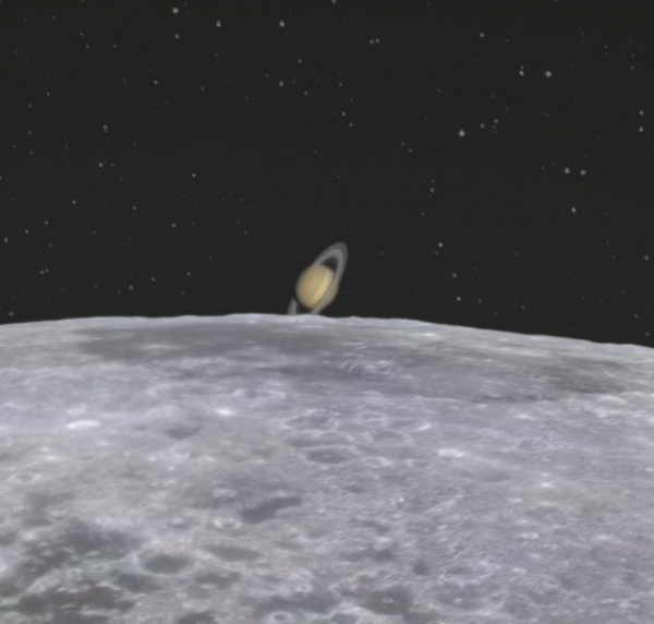 Интересное: Луна и Сатурн