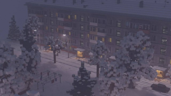 Игры: В Minecraft воссоздали советский дворик
