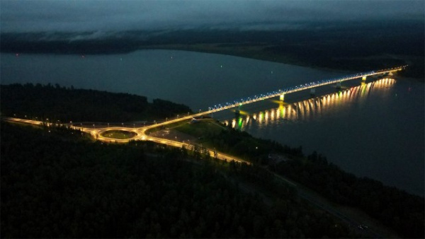 Новости: В Красноярском крае открыли движение по самому северному мосту через Енисей