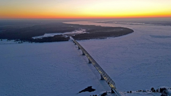 Новости: В Красноярском крае открыли движение по самому северному мосту через Енисей