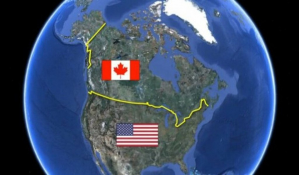 Страны: Почему граница между Канадой и США почти идеально ровная?