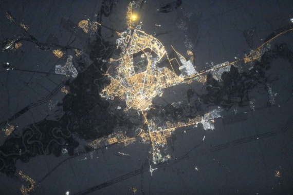 Интересное: Вид на города России с МКС